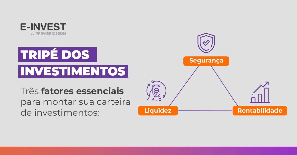 Tripé dos Investimentos E invest by Previericsson